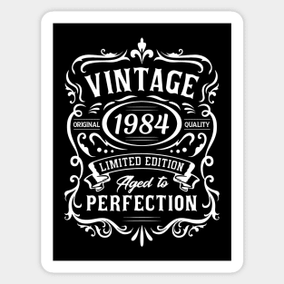 vintage 1984, 40th Birthday Sticker